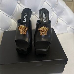 Versace Women's La Medusa Platform Mule Sandals